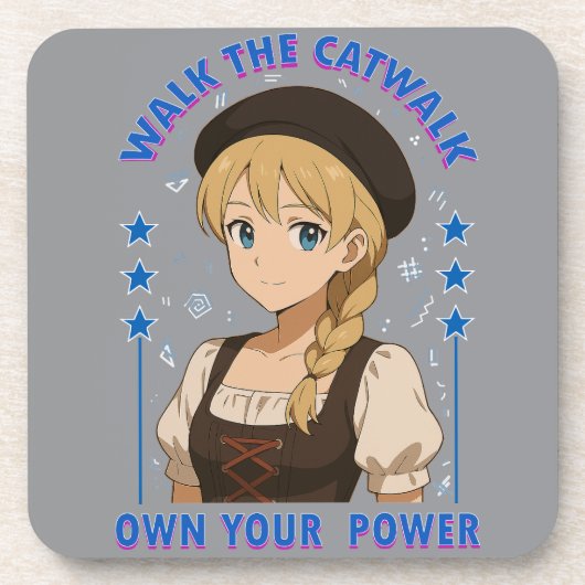 vrouwenmacht bier onderzetter (Voorkant)