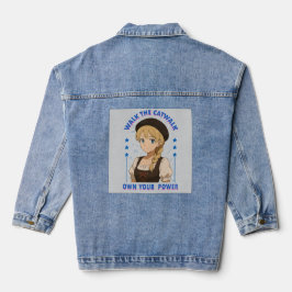 vrouwenmacht denim jacket