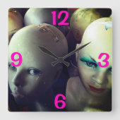  VROUWENMANNEQUINE FACTUREN VIERKANTE KLOK (Voorkant)