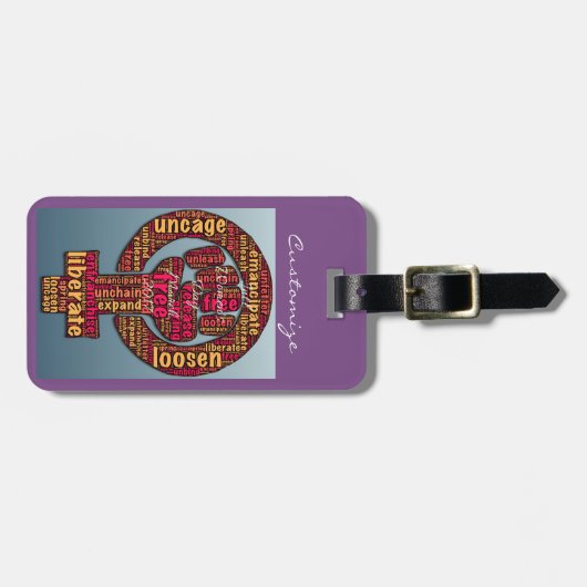 vrouwenmars in 2017 bagagelabel (Voorkant horizontaal)