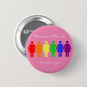 Vrouwenmars LGBTQIA Thunder_Cove Ronde Button 5,7 Cm (Voorkant /achterkant)