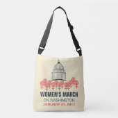 Vrouwenmars over Washington Solidariteit Crossbody Tas (Voorkant)