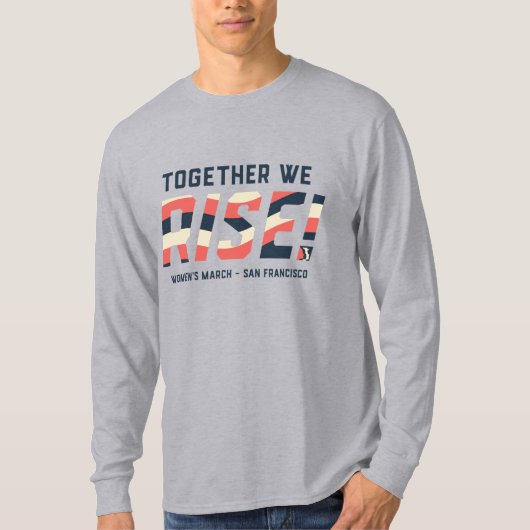 Vrouwenmars SF - samen verhogen we T-shirt (Voorkant)