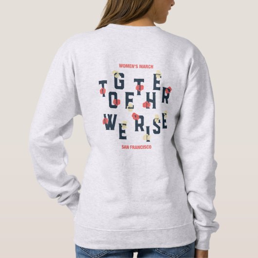 Vrouwenmars SF - samen verhogen we Trui (Achterkant)