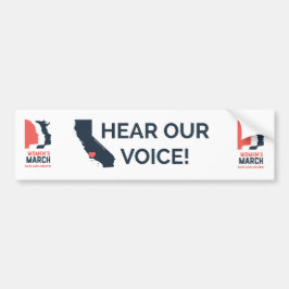 Vrouwenmars SLO - Gebeurtenis januari 2018 Bumpersticker