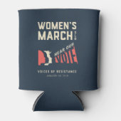 Vrouwenmars SLO Januari Event Blikjeskoeler (Voorkant)