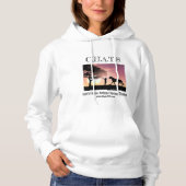 Vrouwenmeeuw over Hoodie (Voorkant)