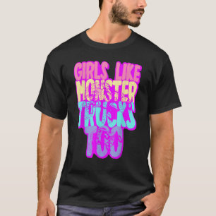 Vrouwenmonster Truck Big Style Truck T-shirt