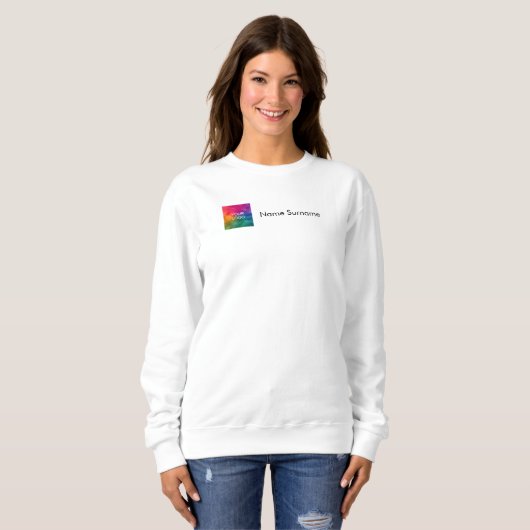Vrouwennaam Sweatshirts Uw bedrijf Logo hier Trui (Voorkant volledig)