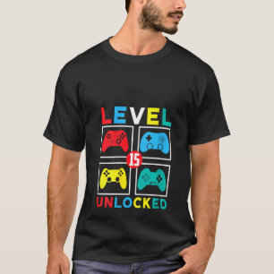 Vrouwenniveau 15 niet-vergrendelde jongens 15 jaar t-shirt