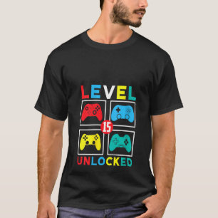 Vrouwenniveau 15 niet-vergrendelde jongens 15 jaar t-shirt