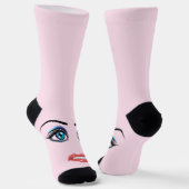 Vrouwenogen en -ogen sokken (Gebogen)