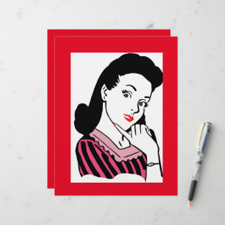 Vrouwenpapier, geveegd briefhoofd