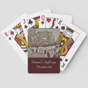 Vrouwenparade 1912 pokerkaarten