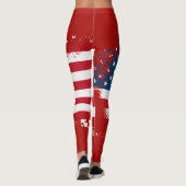 Vrouwenpatriottische Leggings (Achterkant)