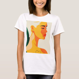 Vrouwenportret Abstract modern T-shirt