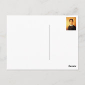  vrouwenportret briefkaart (Achterkant)