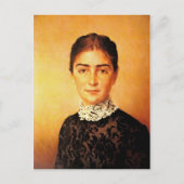  vrouwenportret briefkaart (Voorkant)