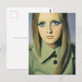  vrouwenportret briefkaart (Voorkant / Achterkant)