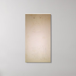 Vrouwenportret Canvas Afdruk