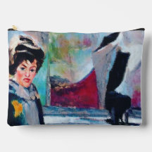 vrouwenportret met Abstracte achtergrond