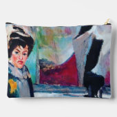 vrouwenportret met Abstracte achtergrond Etui (Achterkant)