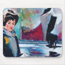  vrouwenportret met Abstracte achtergrond