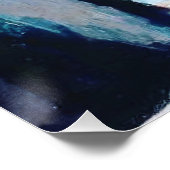  vrouwenportret met Abstracte achtergrond Perfect Poster (Hoek)