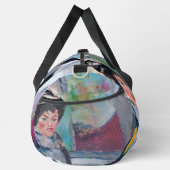 vrouwenportret met Abstracte achtergrond Plunjezak (Rechts)