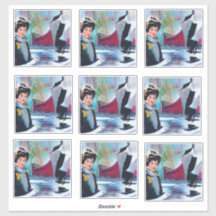 vrouwenportret met Abstracte achtergrond