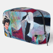  vrouwenportret met Abstracte achtergrond Toilettasje (Rechterhoek)