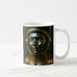 Vrouwenportret of astronaut koffiemok