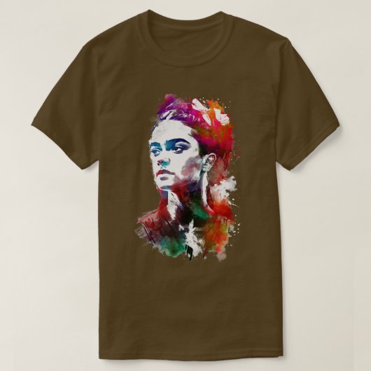 vrouwenportret t-shirt (Design voorkant)