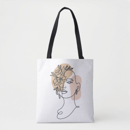 Vrouwenportret Tote Bag (Voorkant)