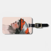 Vrouwenprofiel Bagagelabel (Voorkant horizontaal)