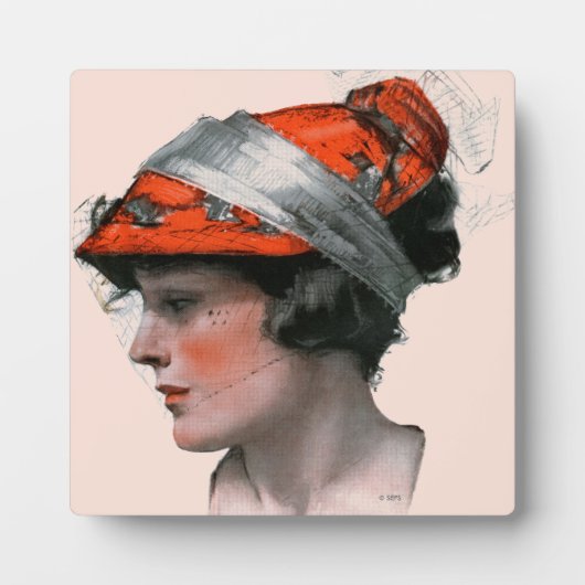 Vrouwenprofiel Fotoplaat (Voorkant)