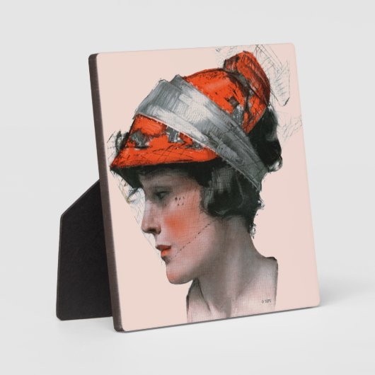 Vrouwenprofiel Fotoplaat (Voorkant)