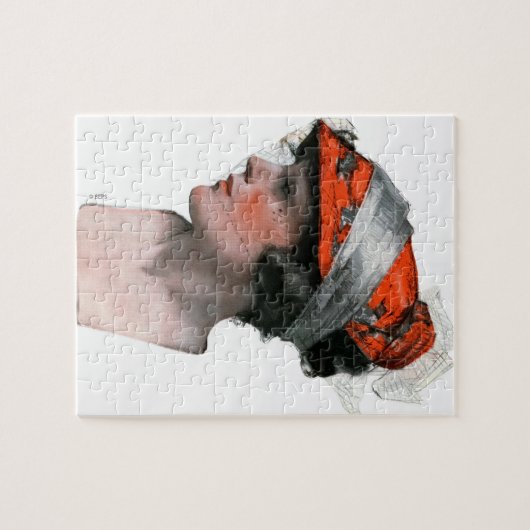 Vrouwenprofiel Legpuzzel (Horizontaal)