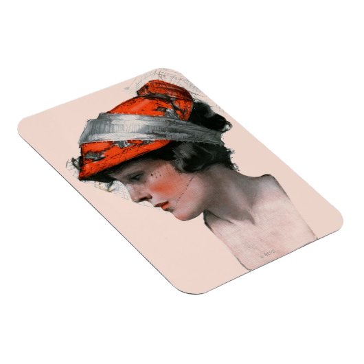 Vrouwenprofiel Magneet (Rechterzijde)