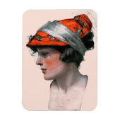 Vrouwenprofiel Magneet (Verticaal)