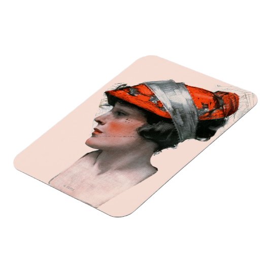 Vrouwenprofiel Magneet (Linkerzijde)