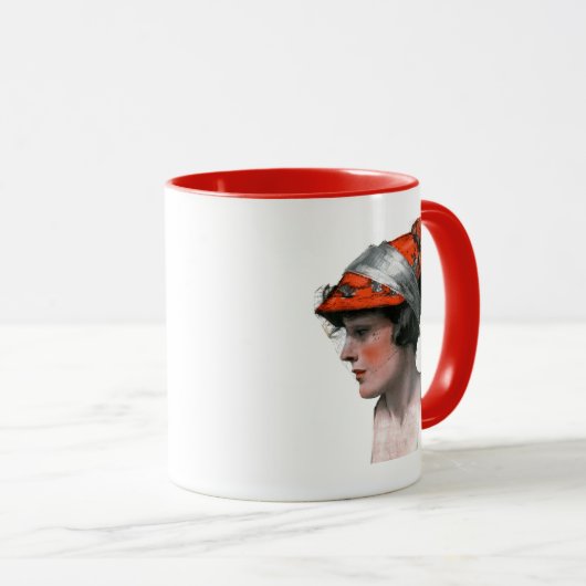 Vrouwenprofiel Mok (Voorkant rechts)