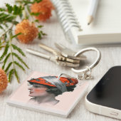 Vrouwenprofiel Sleutelhanger (Voorkant Rechts)