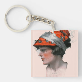 Vrouwenprofiel Sleutelhanger