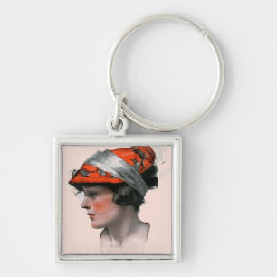 Vrouwenprofiel Sleutelhanger