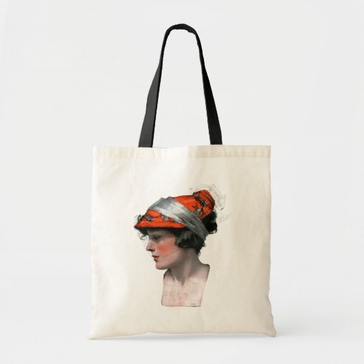 Vrouwenprofiel Tote Bag (Voorkant)