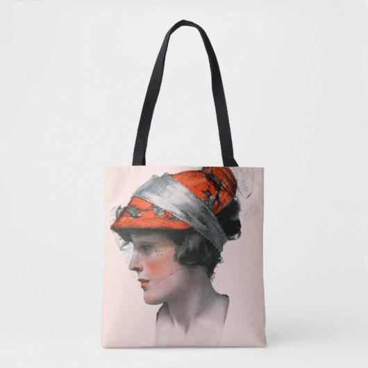 Vrouwenprofiel Tote Bag (Voorkant)
