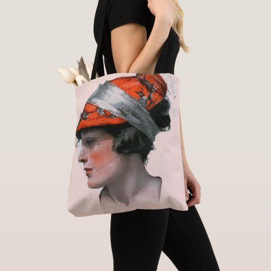 Vrouwenprofiel Tote Bag (Dichtbij)