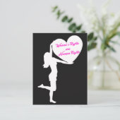 Vrouwenrechten: Briefkaart mensenrechten (Staand voorkant)