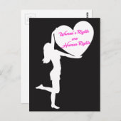 Vrouwenrechten: Briefkaart mensenrechten (Voorkant / Achterkant)